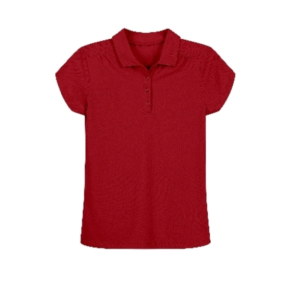 IZOD Girls Red Performance Polo - Picture 1 of 6